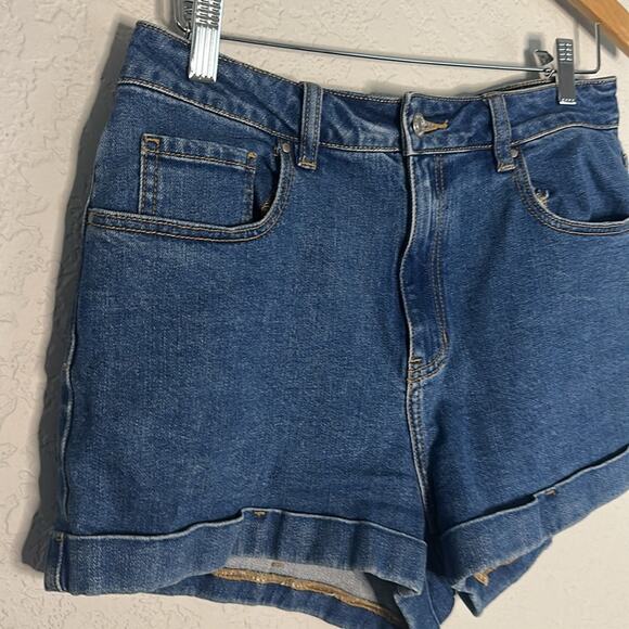 PacSun Denim Mom Shorts Size 30 Cuffed Jean Y2K Spring Vacation Indie Boho - Picture 6 of 9